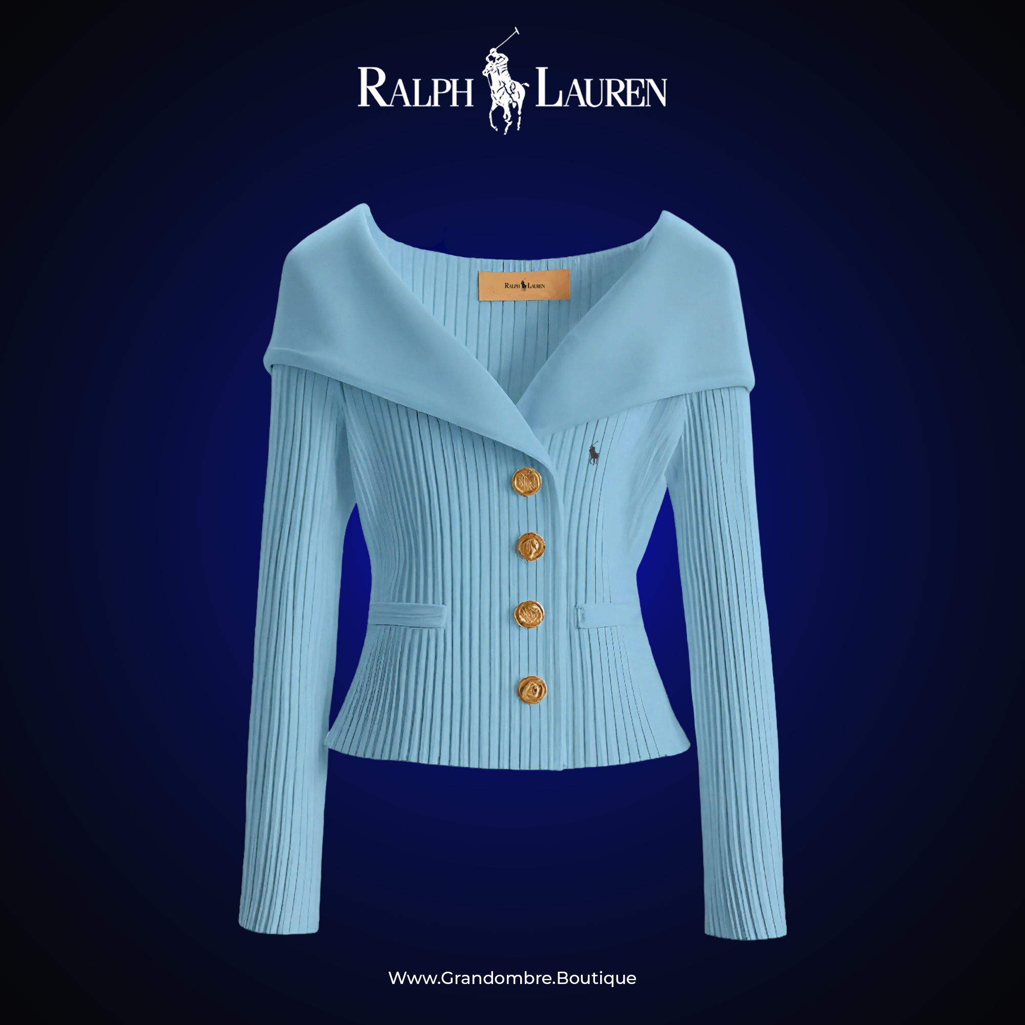 ᏒᎪᏞᏢᎻ ᏞᎪՍᏒЕΝ - Dámský svetr „Polo Chic“